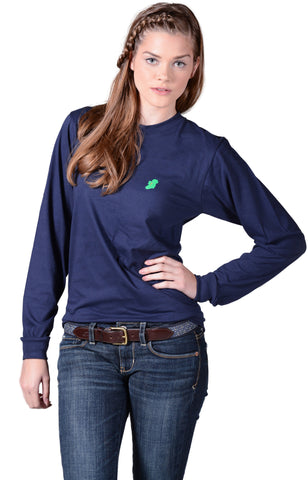 The Ireland Long T-Shirt™ - Navy - Shirts of the World