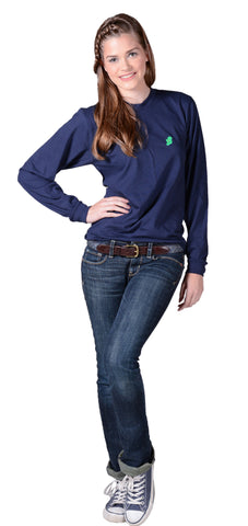 The Ireland Long T-Shirt™ - Navy - Shirts of the World