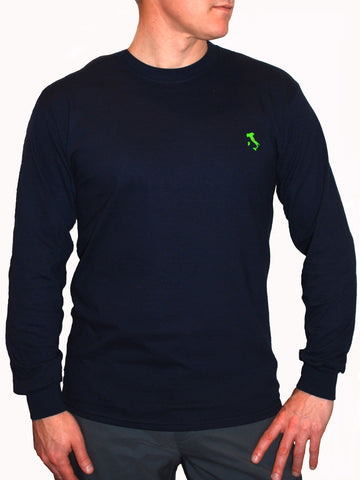 The Italy Long T-Shirt™ - Navy - Shirts of the World